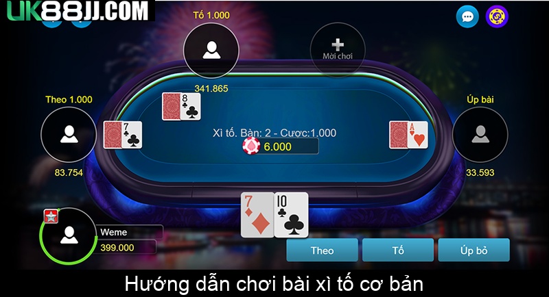 Hướng dẫn chơi bài xì tố cơ bản