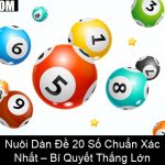 Nuôi Dàn Đề 20 Số Chuẩn Xác Nhất – Bí Quyết Thắng Lớn